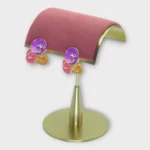 Tri-Color Spiral Marble Enamel Studs - Image 2