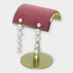 Graduated Pearl Gold Linear Drop Earrings - Image 2
