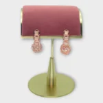 Rose Gold Pink Nest Drop Earrings