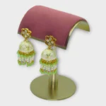Floral Symphony: Meenakari & Pearl Jhumka - Image 2