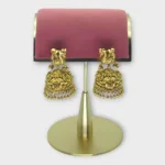 Gold-Plated Temple Filigree Jhumka