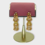 Peacock Gold Jhumka Earrings