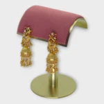 Peacock Gold Jhumka Earrings - Image 2