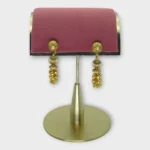 Antique Gold Bead Drop Earrings