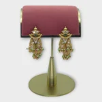 Gold Kundan Jhumka Drops Earrings
