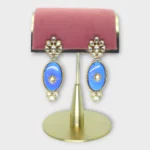 Royal Azure Kundan Drop Earrings