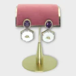 Sabyasachi Amethyst Mother Pearl Elephant Earrings