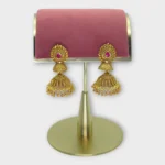 Antique Gold Temple Jhumka Festive Earrings