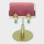Meenakari Geometric Gold Plated Drop