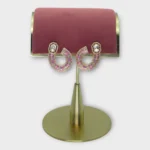 Stellar Meenakari Mosaic Gold Hoops Earrings - Image 2