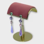 Multicolor Stone Silver Tiered Earrings - Image 3