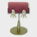 Baroque Pearl Sunburst Gold Studs