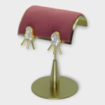 Baroque Pearl Sunburst Gold Studs - Image 2