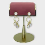 Baroque Pearl Swirl Gold Drops Earrings