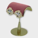 Mother of Pearl Bird Mosaic Studs Earrings - Image 2