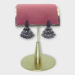 Black Ballroom Silhouette Crystal Drops