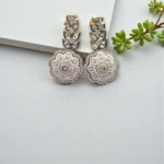 Kundan Meenakari American Diamond Jewelry Set - Image 3