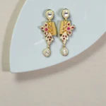 Ruby Pearl Kundan Gold Necklace Set - Image 3