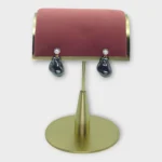 Handcrafted Metallic Resin Drop Earrings - Image 7