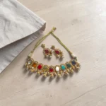 Navratna Multi-Stone Gold Choker Set