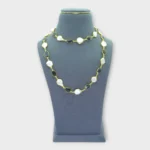 Black Onyx White Pearl Necklace