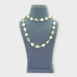 Moonstone Mother Pearl Gold Long Necklace