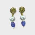 Necklace Blue Pearl Layered Occasion Set - Image 2