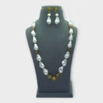 Baroque Pearl Gold Statement Necklace