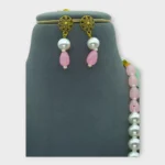 Necklace Pastel Stone Pearl Festive Set - Image 2