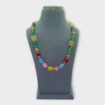 Natural Stone Multi-Color Statement Necklace
