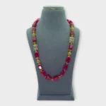 Natural Stone Ruby Statement Necklace