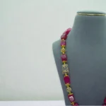 Natural Stone Ruby Statement Necklace - Image 2