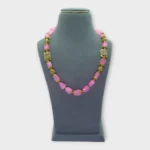 Natural Stone Pink Statement Necklace