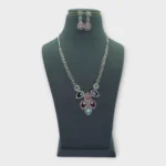 Necklace Multicolor Stone Party Set