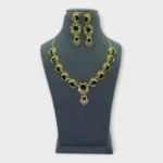 Black Onyx Gold Statement Necklace