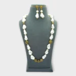 Baroque Pearl Yellow Accent Necklace