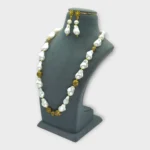 Baroque Pearl Yellow Accent Necklace - Image 2