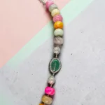 Agate Crystal Silver Festive Statement Necklace - Image 3