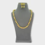 Emerald Pearl Gold Pavé Necklace Set