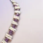 Baroque Pearl Amethyst Gold Necklace Set - Image 3