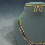 Marquise Pearl Gold Festive Necklace Set - Image 2