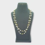 Pearl Gold Pavé Double Strand Necklace