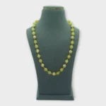 Lemon Yellow Bead Gold Necklace Set
