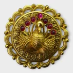 Antique gold peacock statement ring for festive occasions