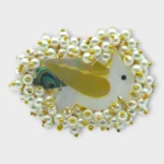 Contemporary swan pearl ring by STONIRA