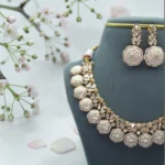 Kundan Meenakari American Diamond Jewelry Set - Image 2