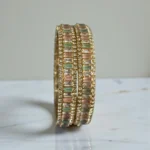 Pastel Kada Bangles Gold Pair - Image 3