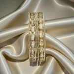 Crystal Kada Bangles Gold Pair - Image 2