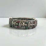 Oxidized Silver Multicolor Deity Kada - Image 2