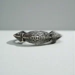 Oxidized Silver Filigree Festive Kada - Image 3